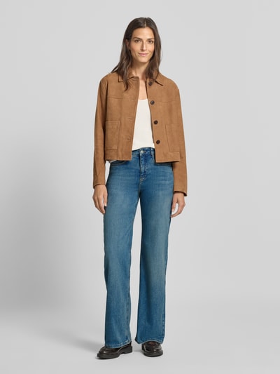 OPUS PANTS Wide fit jeans in 5-pocketmodel, model 'Melly' Blauw - 1