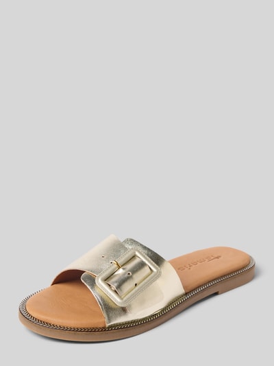 Tamaris Slippers met doornsluiting Goud gemêleerd - 1