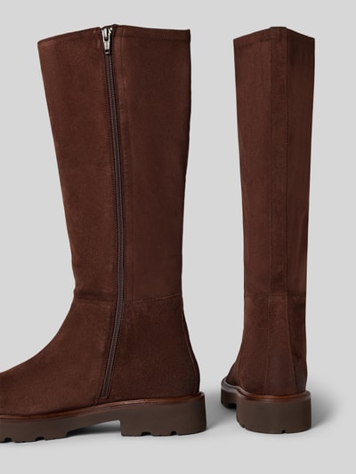 Geox Leren laarzen met ritssluiting, model 'Norize' Donkerbruin - 2