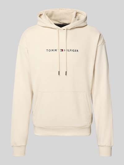 Tommy Hilfiger Bluza z kapturem o kroju regular fit z mieszanki bawełny Złamany biały melanż 2