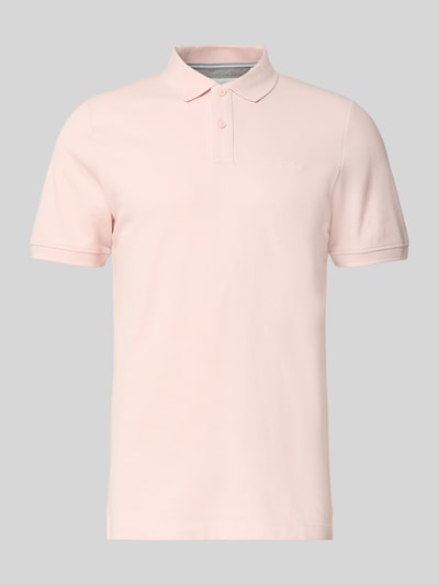 Produktfoto, Regular Fit Poloshirt aus reiner Baumwolle von s.Oliver RED LABEL, unifarbenes Piqué, Polokragen, Kurzarm, label stitching