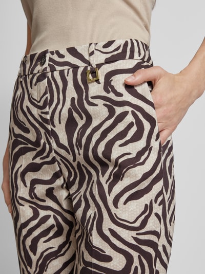 JOOP! Stoffen broek met dierenprint Beige - 3