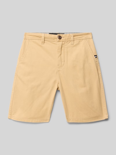 Quiksilver Bermudy z wyhaftowanym logo model ‘EVERYDAY UNION LIGHT’ Piaskowy 1