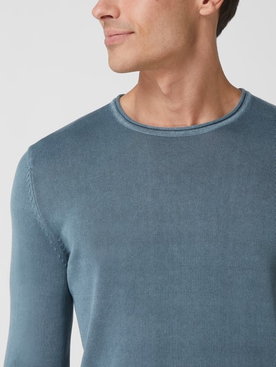 Only & Sons Pullover van katoen, model 'Garson' Rookblauw - 3