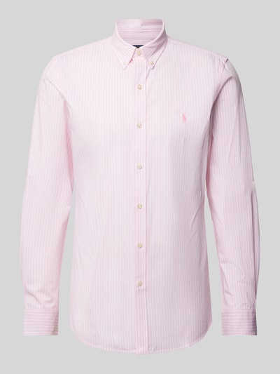 Polo Ralph Lauren Slim Fit Freizeithemd mit Button-Down-Kragen Rosa 2