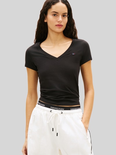 Tommy Jeans T-Shirt mit kleinem Logo-Detail Black 4