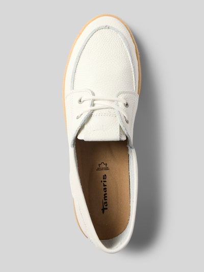 Tamaris Mocassins van echt leer Wit - 3