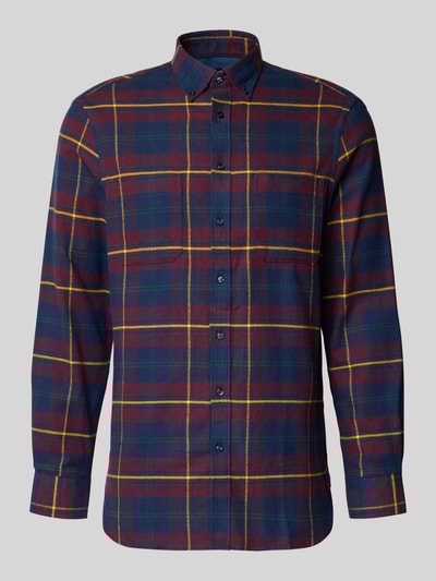 Christian Berg Men Regular fit vrijetijdsoverhemd met button-downkraag Bordeaux - 2