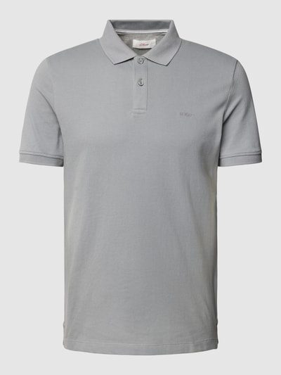 s.Oliver RED LABEL Poloshirt mit Label-Detail Mittelgrau 2