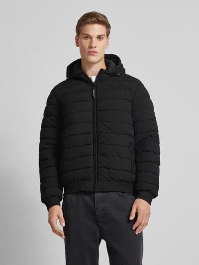 Pepe Jeans Steppjacke mit Reißverschlusstaschen Modell 'Tomek' Black 4