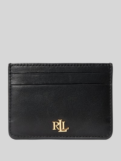 Lauren Ralph Lauren Portemonnee van echt leer met 4 vakken voor pasjes Zwart - 1