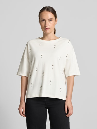 Christian Berg Woman T-Shirt aus reiner Baumwolle Offwhite 4