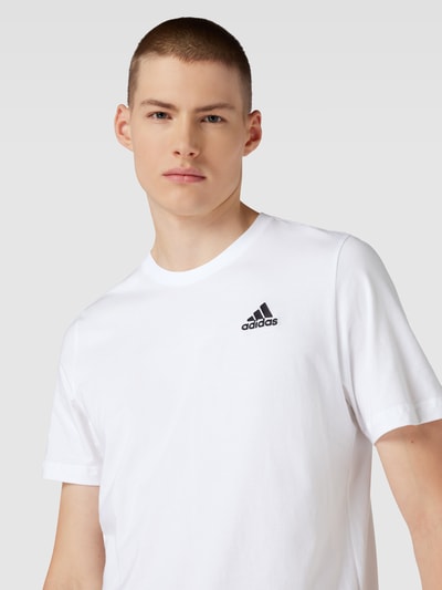 ADIDAS SPORTSWEAR T-shirt z wyhaftowanym logo Biały 3