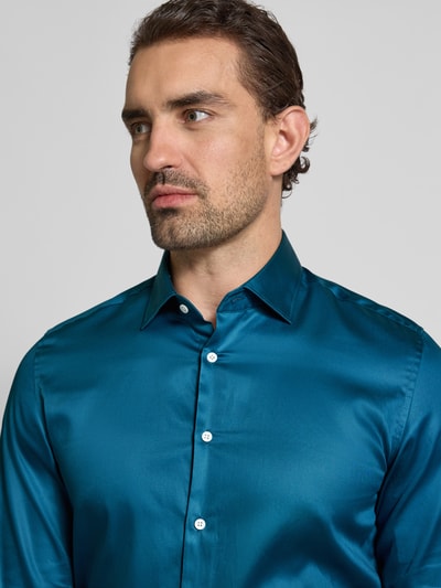 SEIDENSTICKER Regular Fit Business-Hemd mit Kentkragen Modell 'New' Petrol 3