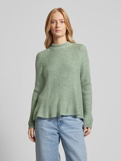 Only Gebreide pullover met ronde hals, model 'JADE' Mintgroen gemêleerd - 4