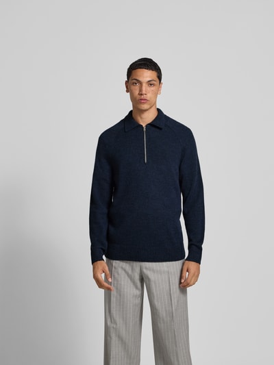 Closed Pullover mit Woll-Anteil Dunkelblau 4