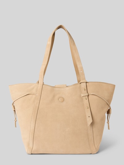 Hey Marly Handtasche mit Label-Applikation Modell 'Pretty Wonder' Sand 4