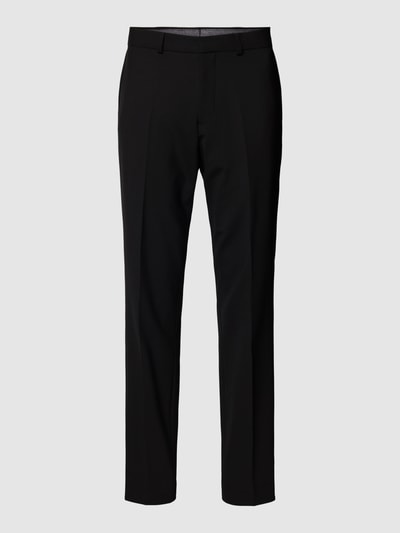 s.Oliver BLACK LABEL Spodnie do garnituru o kroju regular fit w kant model ‘OULTIMATE’ Czarny 2