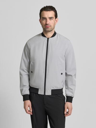 MCNEAL Regular Fit Bomberjacke mit Stehkragen Mittelgrau 4