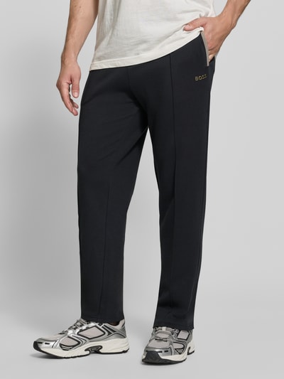 BOSS Regular Fit Sweatpants aus Baumwoll-Mix Modell 'Sense Pants' Black 4
