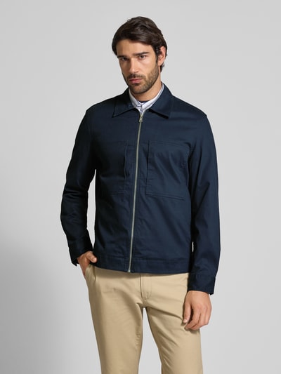 Marc O'Polo Relaxed Fit Overshirt aus Baumwoll-Mix Marine 4