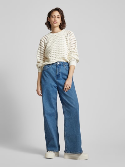 Only Baggy fit flared jeans in 5-pocketmodel, model 'MAISIE' Lichtblauw - 1