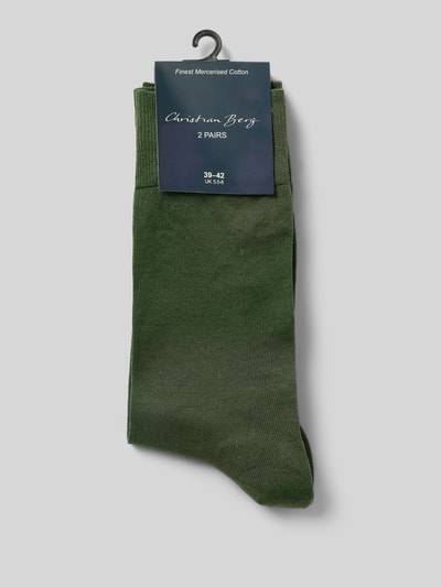 Christian Berg Men Socken im 2er-Pack Dunkelgruen 3