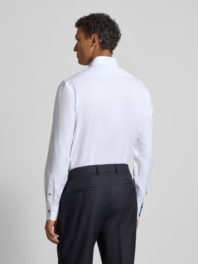 OLYMP SIGNATURE SLIM FIT Slim fit vrijetijdsoverhemd met kentkraag, model 'Savio' Wit - 5
