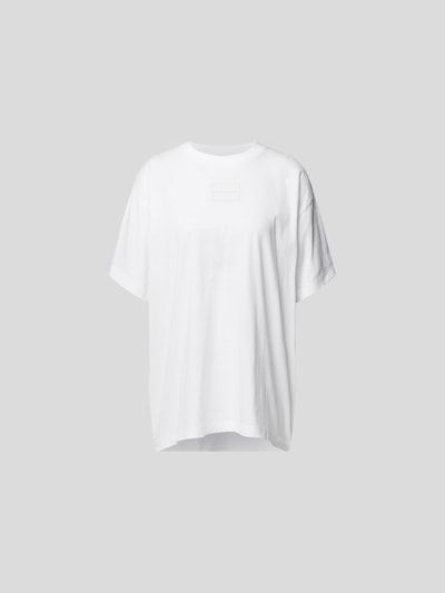 MM6 Maison Margiela T-Shirt mit Label-Patch Weiss 2