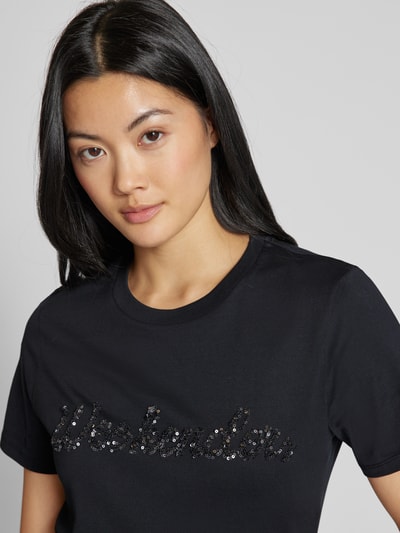 Weekend Max Mara T-Shirt mit Rundhalsausschnitt Modell 'VELLO' Black 3