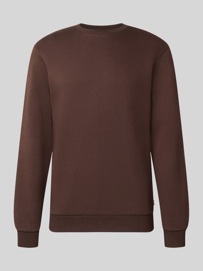 Productfoto, effen bruin regular fit sweatshirt van katoenmix model 'CERES' van ONLY, Heren sweatshirt
