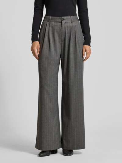 s.Oliver RED LABEL Weite Hose mit Bundfalten Hellgrau 4