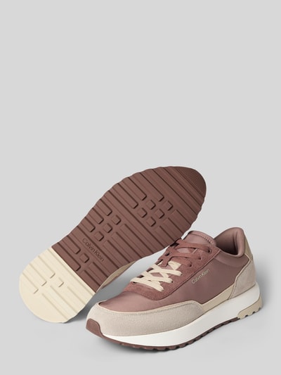 CK Calvin Klein Low Top Sneaker aus echtem Leder Taupe 4