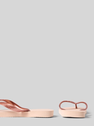 Havaianas Japonki z detalem z logo Różowy 2