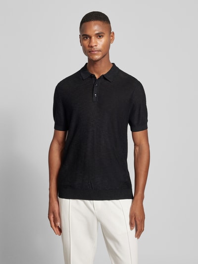 Antony Morato Slim fit poloshirt met ribboorden Zwart - 4