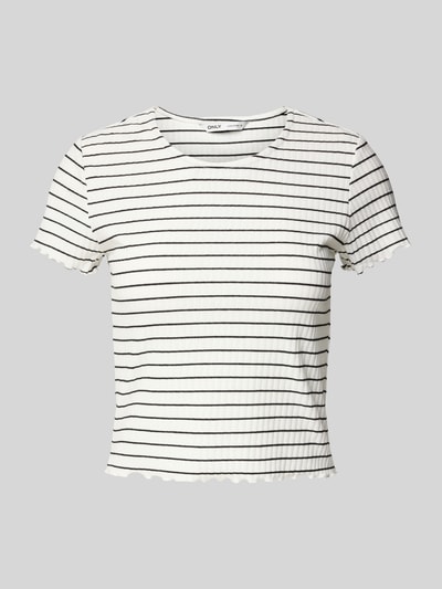 Only Slim Fit T-Shirt mit Viskoseanteil Modell 'EMMA' Offwhite 2