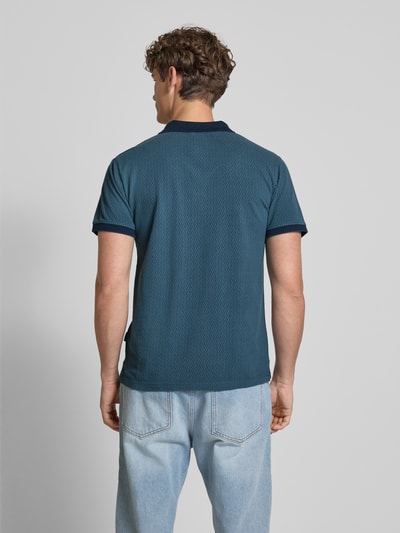 Blend Slim fit poloshirt met labeldetail, model 'EDMON' Donkerblauw - 5
