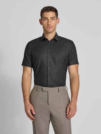Christian Berg Men Regular Fit Business-Hemd mit Kentkragen Anthrazit 4