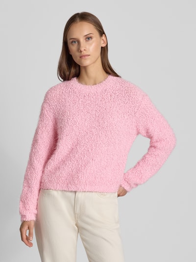 NOISY MAY® Strickpullover mit Rundhalsausschnitt Modell 'SASSY' Rosa 4