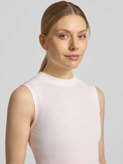 BOSS Slim Fit Top mit Mock-Neck Modell 'FESKIES' Rose 3