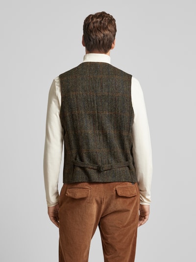 Carl Gross Harris Tweed Weste mit Brustleistentasche Modell 'Warner' Gruen 5