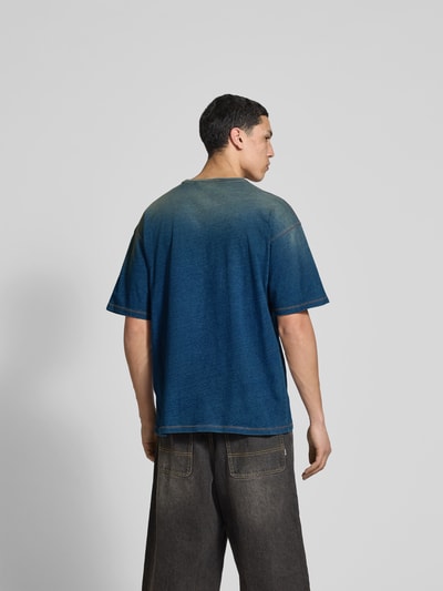 Diesel T-Shirt mit Label-Stitching Hellblau 5