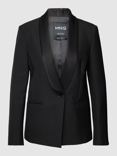 Mango Blazer mit V-Ausschnitt Modell 'jordan' Black 2