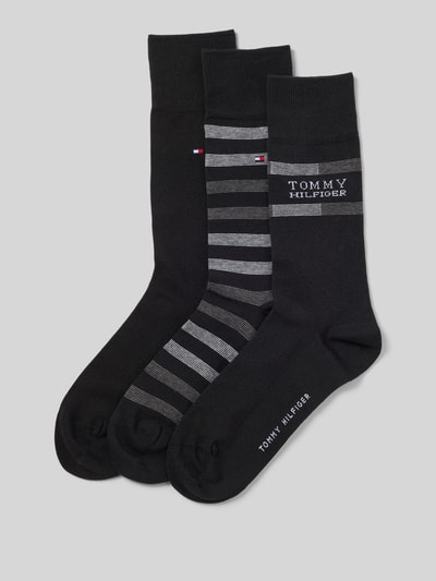 Tommy Hilfiger Socken aus Baumwoll-Mix im 3er-Pack Black 1