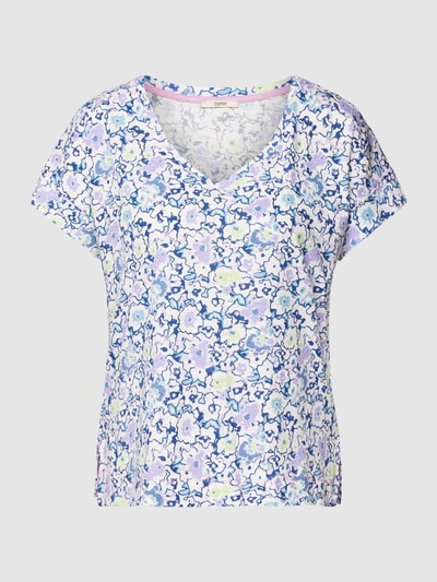 Esprit T-shirt met all-over motief Lila - 2