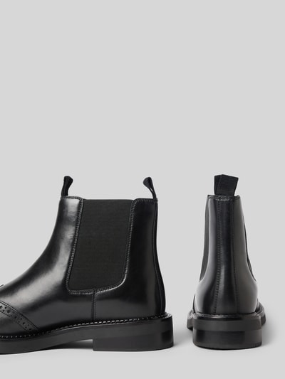 Geox Buty chelsea z elastyczną wstawką model ‘SERILDA’ Czarny 2