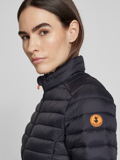 SAVE THE DUCK Steppjacke mit Zweiwege-Reißverschluss Modell 'CARLY' Black 3