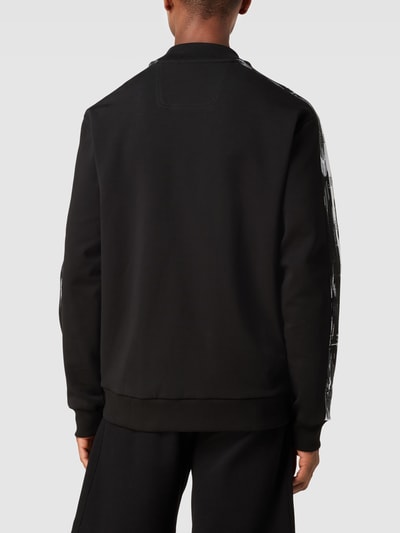 BOSS Green Sweatjacke mit Galonstreifen Schwarz 5