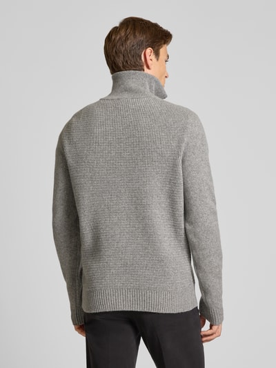 MAERZ Muenchen Gebreide pullover met schipperskraag Middengrijs - 5