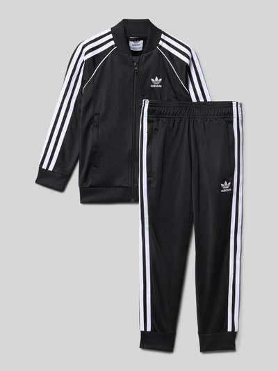 adidas Originals Dres dwuczęściowy o kroju regular fit z wyhaftowanym logo Czarny 1